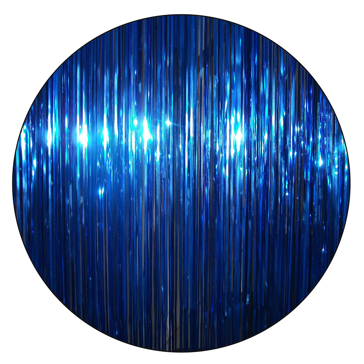 Foil Blue Curtain